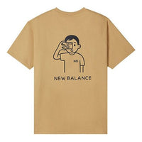 New Balance x Noritake Unisex Printing Round-neck Yellow AMT12346-MSU