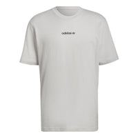 adidas originals Logo Printing Round Neck Pullover Short Sleeve White HN0385