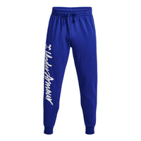 Under Armour Rival Fleece Graphic Pants 'Blue' 1379776-400