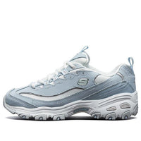 (WMNS) Skechers D Lites low running Shoes GS BlueWhite 'Blue White' 11930-LBLW