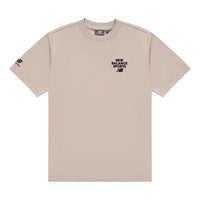 New Balance Logo Print Tee 'Beige Black' 5ED12093-LBE