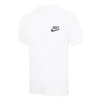 Men's Nike Sportswear Logo Alphabet Printing Round Neck Short Sleeve White T-Shirt DR7810-100