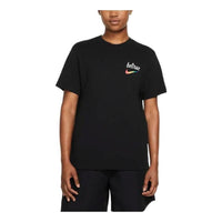 Nike Logo Printing Round Neck Short Sleeve Black DJ0929-010