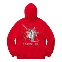 Supreme 1-800 Hooded Sweatshirt 'Red' SUP-FW19-614