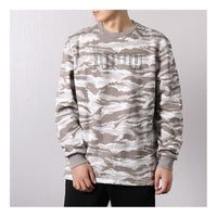 PUMA Alphabet Logo Printing Sports Pullover Large Gray 855053-38