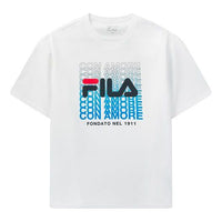 FILA Logo Printing Ventilate Knit Male White F51M028116F-WT