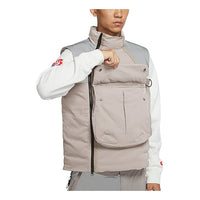Men's Nike Sportswear Therma-FIT Tech Pack Colorblock Splicing Stay Warm Vest Tops Moon Lime DD6637-087