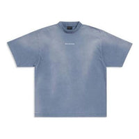 Balenciaga Back T-shirt Medium Fit 'Blue White' 764235TPVK14313