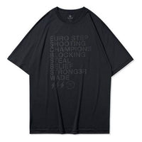 Li-Ning Wade Series Alphabet Printing Short Sleeve Tee 'Black' ATSQ089-1