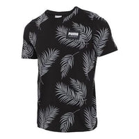 PUMA Palm Fronds Floral AOP Shirt Short Sleeve 'Black' 845859-01