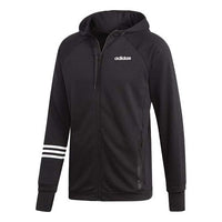 adidas Sports Training Knit Hooded Jacket Black DT8994
