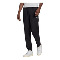 Men's adidas SS22 Solid Color Zipper Pants Elastic Waistband Sports Pants/Trousers/Joggers Black H57533