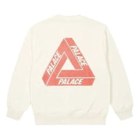 Palace Fleece Tri-Ferg Crew 'Soft White' P24CS064
