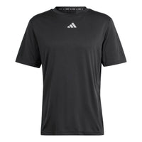 adidas HIIT Workout 3-Stripes Tee Asia Sizing 'Black' IL7128