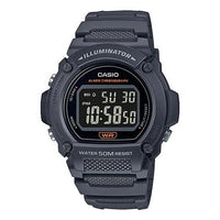 CASIO Waterproof Sports Quartz Mens Black Digital W-219H-8BVDF