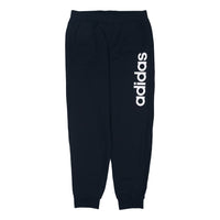 Men's adidas neo Logo Printing Fleece Lined Stay Warm Bundle Feet Sports Pants/Trousers/Joggers Black CV9327