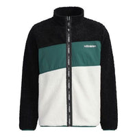 Men's adidas neo BRLV JKT Sports Zipper Jacket Black Jade White GU0840