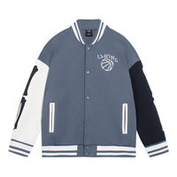 Li-Ning Hoops Graphic Baseball Jacket 'Storm Blue' AJDSB17-4