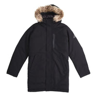 adidas Utility Down PK Outdoor mid-length hooded down Jacket Black EH3975