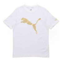 PUMA Logo Foil Tee 'White' 533191-02