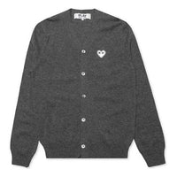 COMME des GARCONS PLAY Cardigan White Heart 'Dark Grey' AZ-N062-051-3