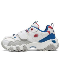 Skechers D'Lites II K Running Shoes White/Blue 996301L-WGBL