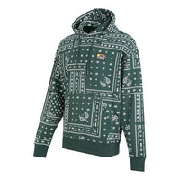 Men's Vans Cashew Pattern Full Print Sports Pullover Green VN0A5H8DCX9