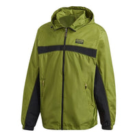 adidas originals RYV PKT WB hooded Athleisure Casual Sports Windbreaker Jacket Olive Green GJ6741