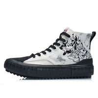 (WMNS) Li-Ning x Disney Canvas Hi Shoes 'White Black' AGCR180-5