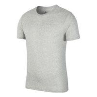 Men's Jordan Dri-Fit Solid Color Quick Dry Round Neck Short Sleeve Gray T-Shirt 743037-063