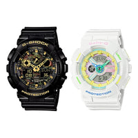 CASIO Baby-G 'Black & White' GA-100CF-1A9&BA-110TM-7A