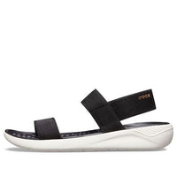 (WMNS) Crocs LiteRide Fashion Black Sandals 205106-066