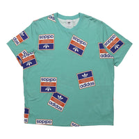 adidas originals Printing Round Neck Short Sleeve Green DV2073
