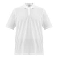 Men's Y-3 Solid Color Logo Polo Shirt White FN3356