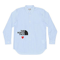 COMME des GARCONS PLAY x The North Face Striped Shirt 'Blue' AE-B202-051-1