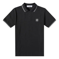 STONE ISLAND Patch Polo Shirt 'Black' 10152SC18-A0029