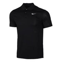 Nike Logo Quick Dry Breathable Sports Short Sleeve Polo Shirt Black BV0355-010