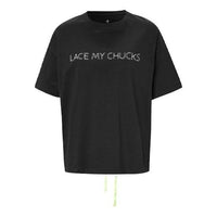 (WMNS) Converse Back Lace Design Short-Sleeved Black 10020850-A02