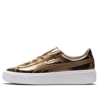 (WMNS) PUMA Basket Platform Luxe 'Gold' 366687-02