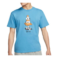 Nike front graphic logo printed T-shirt 'Blue' DJ1225-469