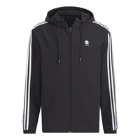 adidas neo Stripe Hooded Jacket Black HD4670