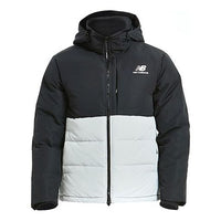 New Balance Windproof Lifestyle Down Jacket 'Black White' AMJ93551-LAN