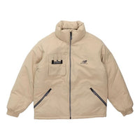 New Balance Logo Print Puffer Jacket 'Pink' AMJ14308-BEI