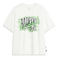 Li-Ning Hoops Cartoon Graphic T-shirt 'White' AHST519-1