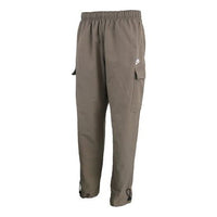 Nike Sportswear Logo Small Label Embroidered Woven Cargo Long Pants Olive Grey Gray CU4326-081