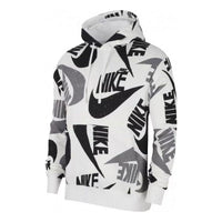 Nike Sportswear Club Pullover Hoodie 'White Black' CJ6312-010