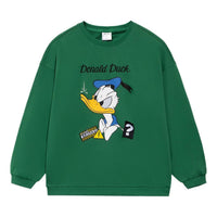 (WMNS) Li-Ning x Disney Donald Duck Graphic Sweatshirt 'Green' AWDS596-4