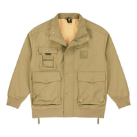 New Balance Multiple Pockets Cargo Windproof Sports Logo Jacket Dark Brown AMJ13384-OV