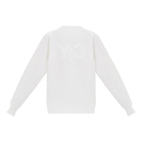 adidas Y-3 Back Logo Crew Neck Sweatshirt 'Core White' FN3372