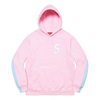 Supreme S Logo Split Hooded Sweatshirt 'Pink Blue' SUP-FW21-204